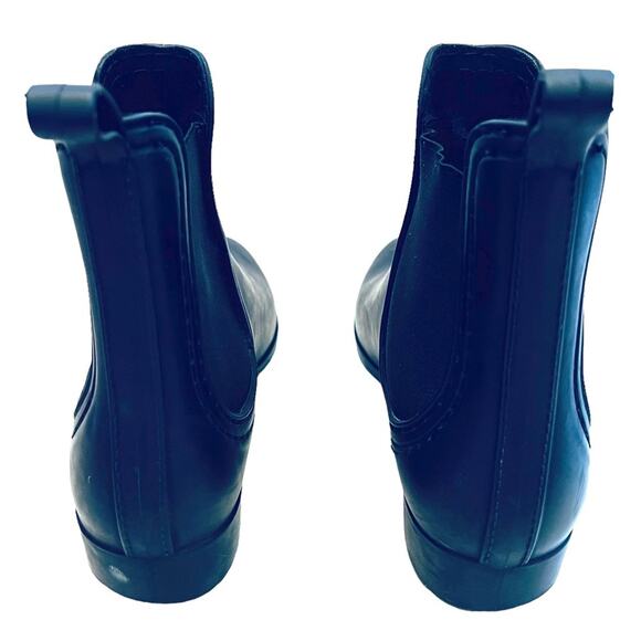 Jeffrey Campbell Women’s Sz 9 Black Rubber Chelsea Ankle Boot Waterproof Rain - Picture 8 of 9